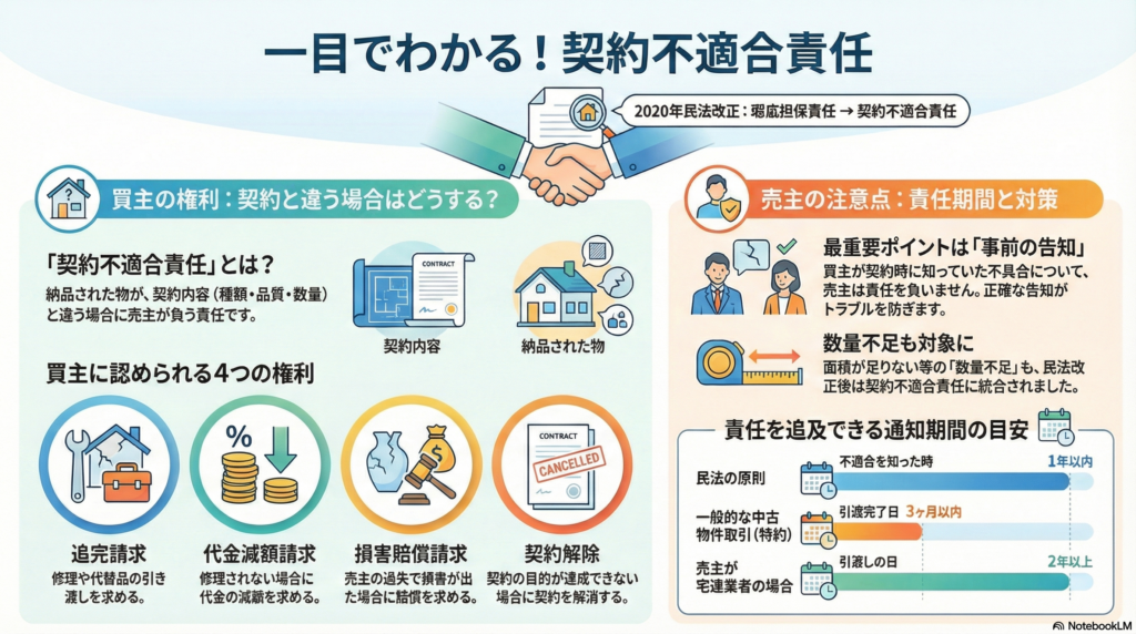 契約不適合責任ポイント図
